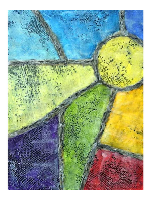 Andrew Francis Borderland "III" Contemporary Encaustic Abstract Painting 2020