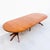 Monumental Mid Century Modern Expandable Pedestal Base Dining Table in Walnut For Sale - Image 12 of 15