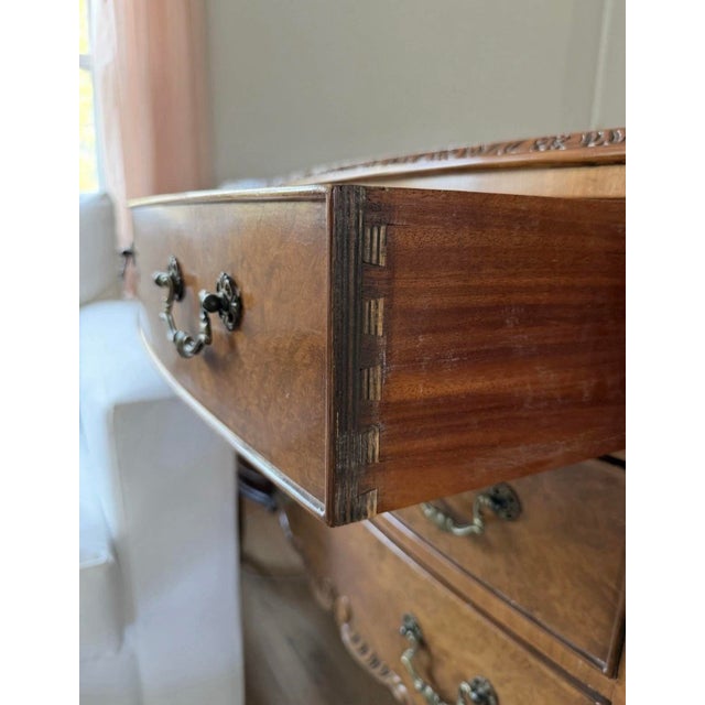 1920s Romweber French Provincial Louis XV Burl Wood Sideboard Buffet Circa 1930’s / 1920’s, Attributed For Sale - Image 5 of 12