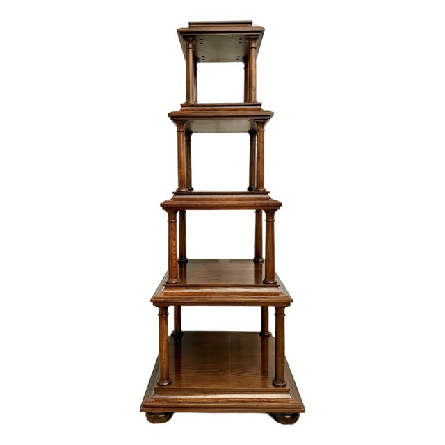 Late 20th Century Baker Furniture Architectural Graduated Tier Étagère For Sale