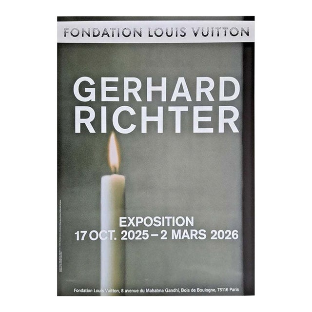Gerhard Richter Fondation Louis Vuitton II Exhibition Poster For Sale