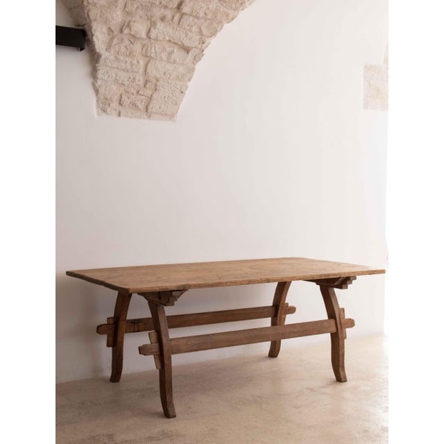 Rustic Swedish Pine Goat Table For Sale - Image 3 of 12