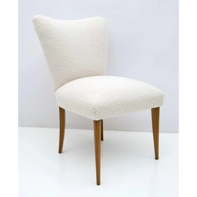 Mid-Century Modern Mid-Century Modern Boucle Armchair, Italy, 1950s For Sale - Image 3 of 7