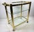 Mid-Century Design Institute of America Brass and Glass Bar Trolley For Sale - Image 11 of 11