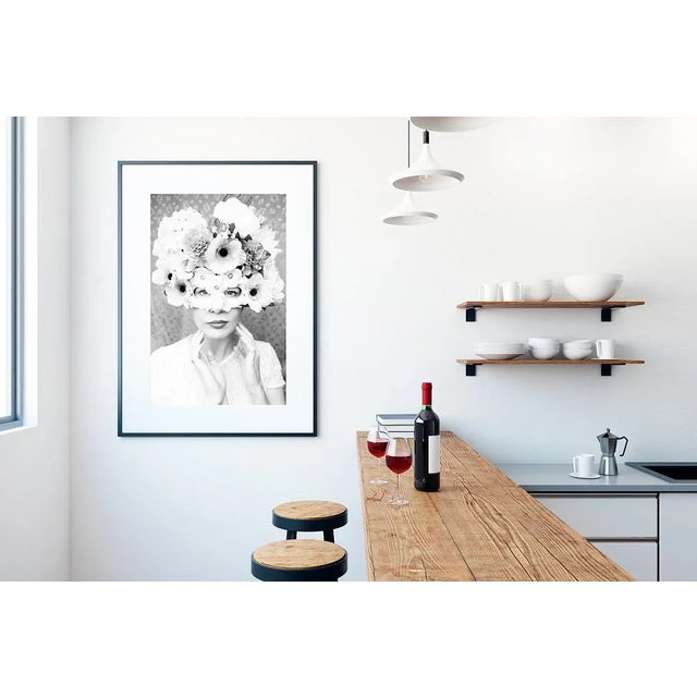 Not Yet Made - Made To Order 'Masquerade' Black and White Contemporary Botanical Portrait Photograph, 30 X 45" Fine Art Photography Print For Sale - Image 5 of 7