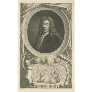 Jacobus Houbraken, Portrait of George Byng by J. Houbraken, 1747, Print For Sale