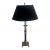 Vintage Decorative Crafts Brass Empire Table Lamp With Brass Shade. For Sale