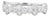 Beverley K 0.47ctw Diamond Ring 14k White Gold Wedding Stackable Band, Size 6.75 For Sale