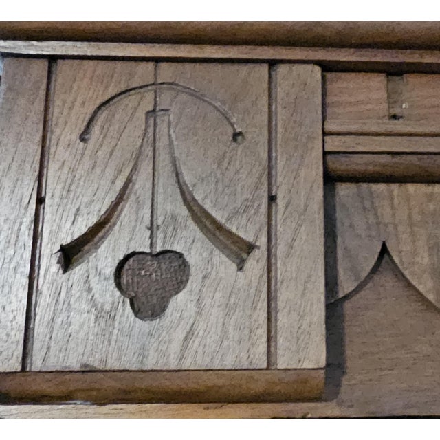 Chestnut Signed 19th Century Walnut Armoire Wardrobe With Hand Carved Details For Sale - Image 8 of 12