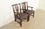 Kindel Furniture Kindel Furniture Georgian Carved Mahogany Armchairs, Pair For Sale - Image 4 of 14