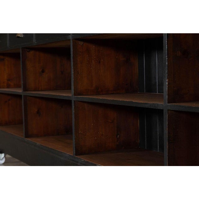 English Mahogany and Pine Shop Counter, 1890s For Sale - Image 10 of 17