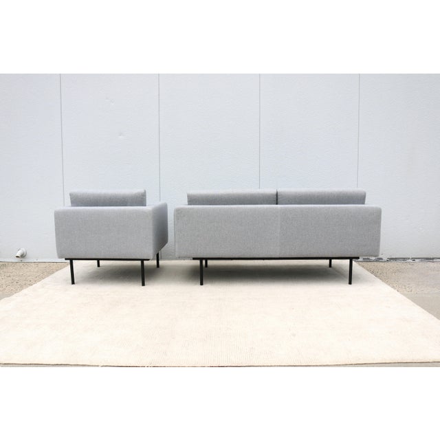 Contemporary Andreu World and Gensler Design Element Sofa and Lounge Chair, Set of 2 For Sale - Image 10 of 18