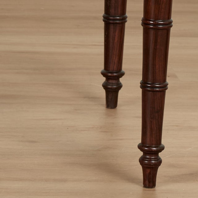 Antique British Colonial Rosewood Two Tiered Caned Stand or Table For Sale - Image 12 of 13