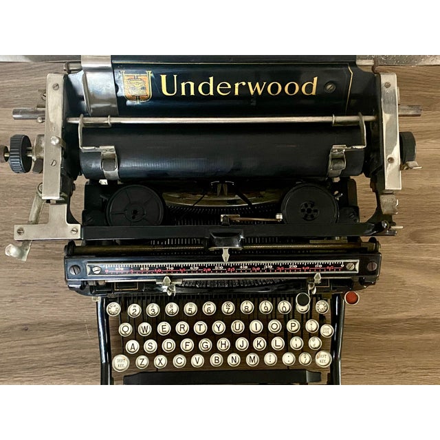 Antique 1922 Underwood Standard No. 5 Typewriter - Serial 1539401. For Sale - Image 10 of 12