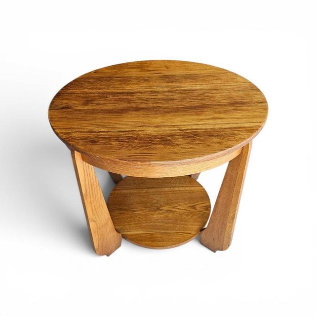 Art Deco Oak Side Table, 1930s For Sale - Image 6 of 16