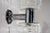 Italian Glass & Chrome Wall Sconces - a Pair For Sale In Los Angeles - Image 6 of 8