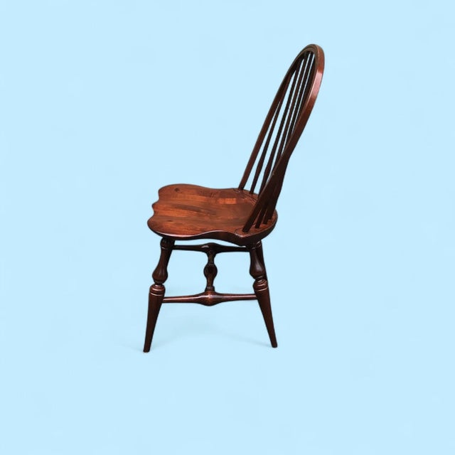 Wood Set of 6 Er Buck Maple Dining Chairs For Sale - Image 7 of 8