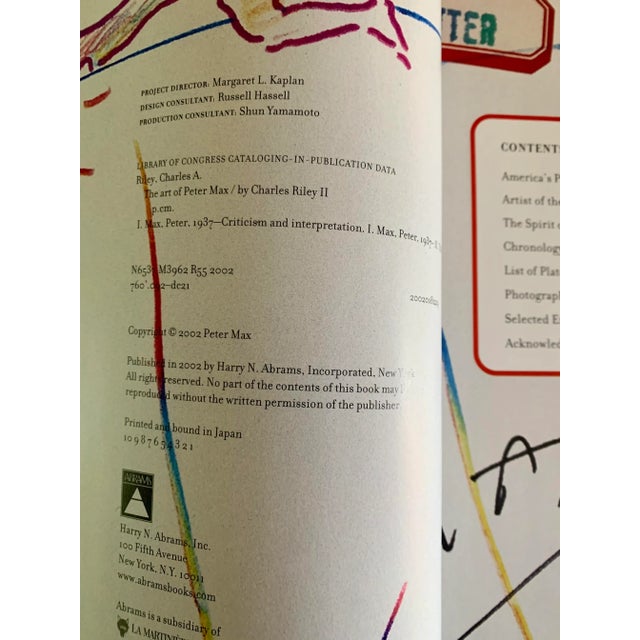 Peter Max Book Original Drawing Doodle Art and the Art of Peter Max Book. - Signed For Sale In Palm Springs - Image 6 of 11