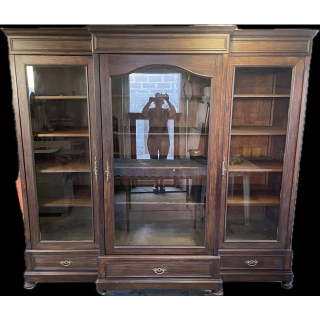 Monumental Study Wardrobe in Mahogany, 1900 For Sale - Image 12 of 18
