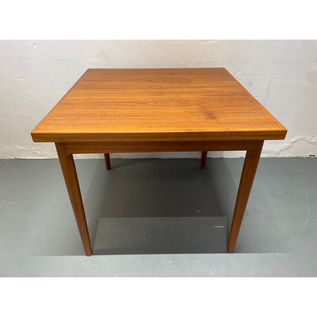 Mid-Century Modern Danish Folding Teak Dining Table, Denmark, 1960s For Sale - Image 3 of 9