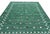 Handmade Cotton Area Rug, Vegetable Dyed, Forest Green Shooting Star Dhurrie -9'x12' For Sale - Image 11 of 14