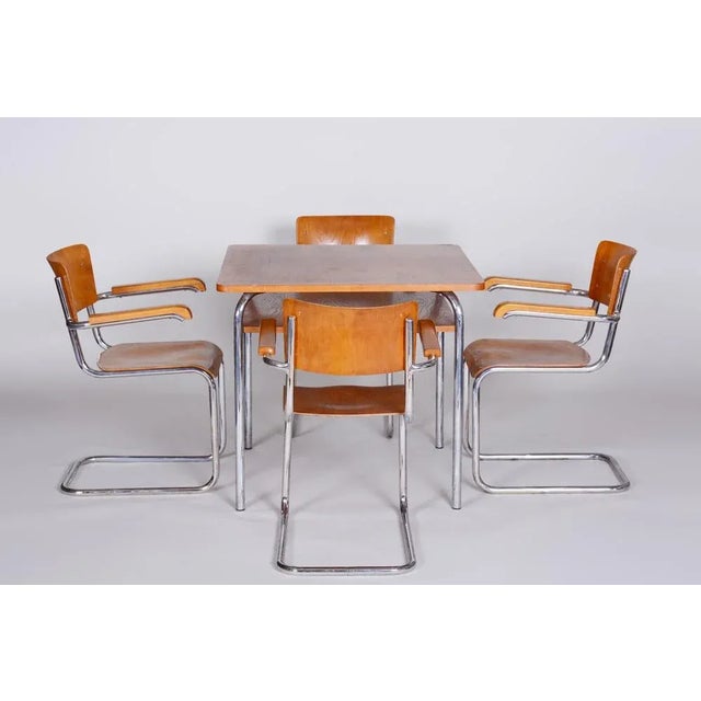 Made by Vichr & Co., a renowned Czech furniture manufacturer. It has been re-polished with polyutherane piano lacquer by...