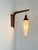 Wall Light in Teak and Opaline Glass, 1960s For Sale - Image 10 of 13