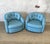 Vintage Milo Baughman Style Swivel Club Chairs - a Pair For Sale In Los Angeles - Image 6 of 7