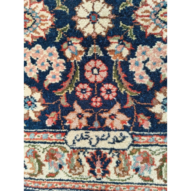 Vintage Hand-Knotted Middle Eastern Floral Runner Rug, Mid-20th Century For Sale - Image 4 of 8