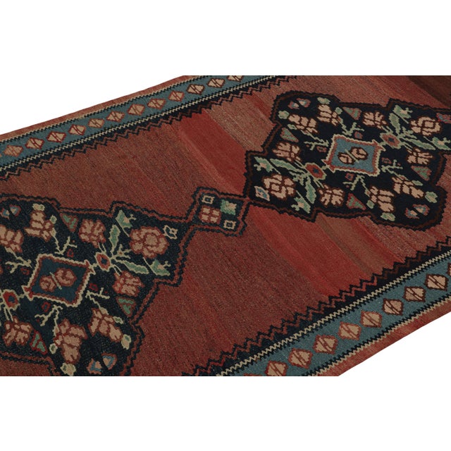 Rug & Kilim Rug & Kilim’s Afghan Tribal Kilim With Medallions and Geometric Floral Patterns For Sale - Image 4 of 7