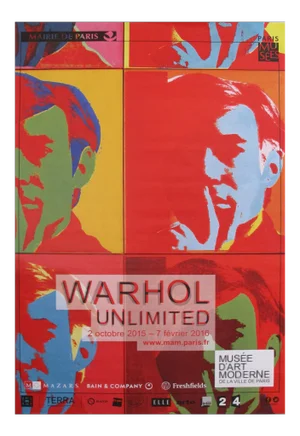 Andy Warhol Exhibition Poster, Warhol Unlimited