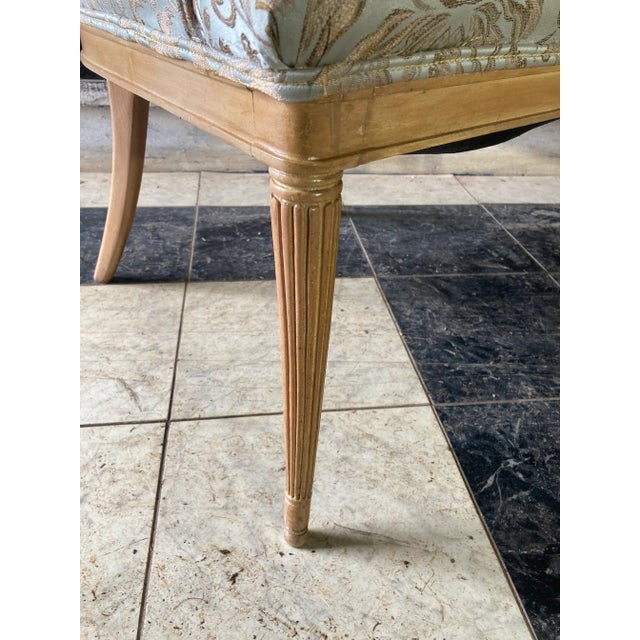 French Early 20th Century Grosfeld House Blonde Mahogany Bergere Chairs - a Pair For Sale - Image 3 of 12