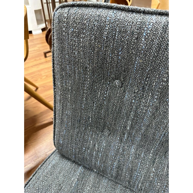 Metal Knoll Parallel Bar Sofa Re-Upholstered in Knoll Rivington Fabric For Sale - Image 7 of 12