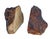Wood Pr. Vintage Organic Wooden Bookends For Sale - Image 7 of 10