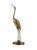 Leonard Mid-Century Modern Leonard Brass Crane Figurines (12") For Sale - Image 4 of 14