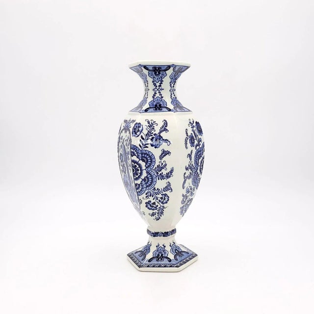 A Dutch faïence vase, circa 1950.