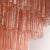 Pink Murano Glass Tronchi Chandelier, Italy, 1990s For Sale - Image 4 of 9