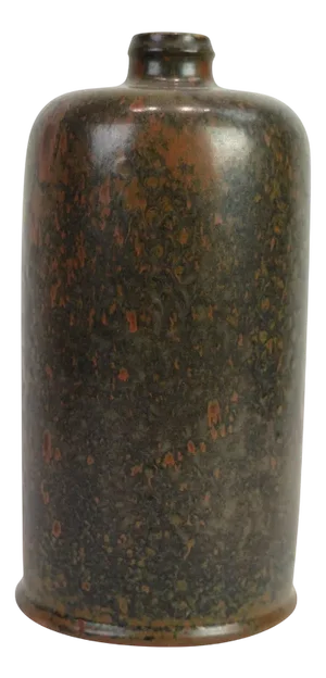 Model 216 Ceramic Vase in Brownish Colors by Nathalie Krebs for Saxbo, 1940s