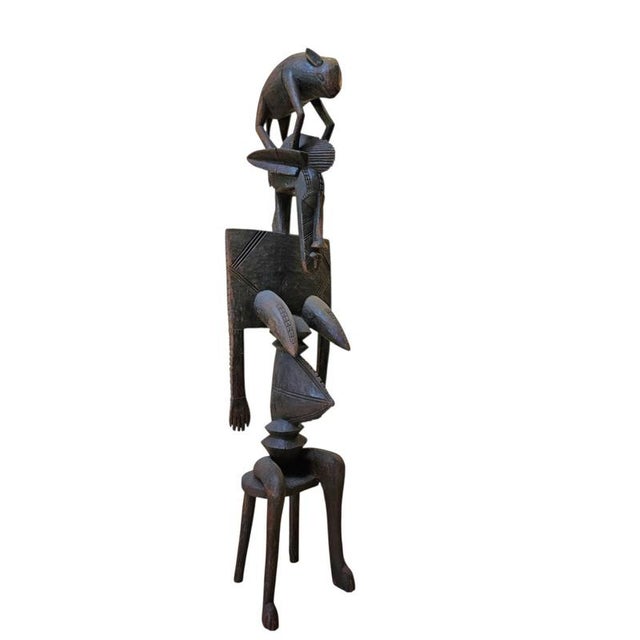 African Wooden Dogon Figure Sculpture, 1960s For Sale - Image 11 of 16