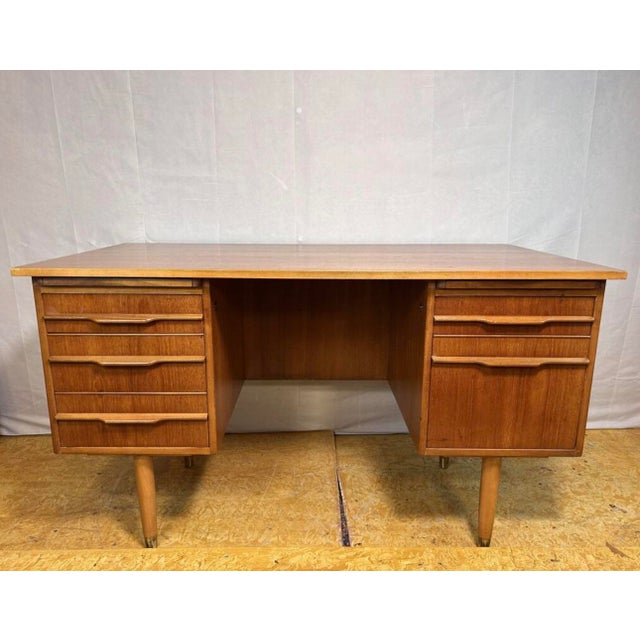 Mid-Century Modern Mid-Century Danish Teak Desk, 1960s For Sale - Image 3 of 14