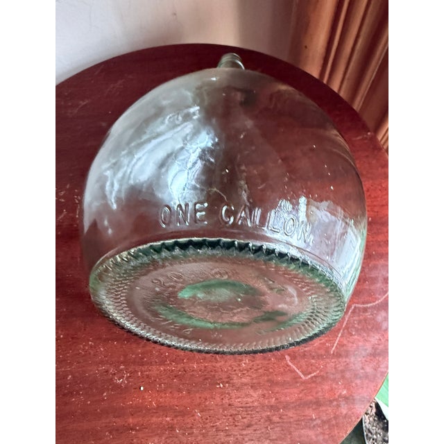 1977 One Gallon Green Glass Wine Jug Fullerton California For Sale In New York - Image 6 of 11