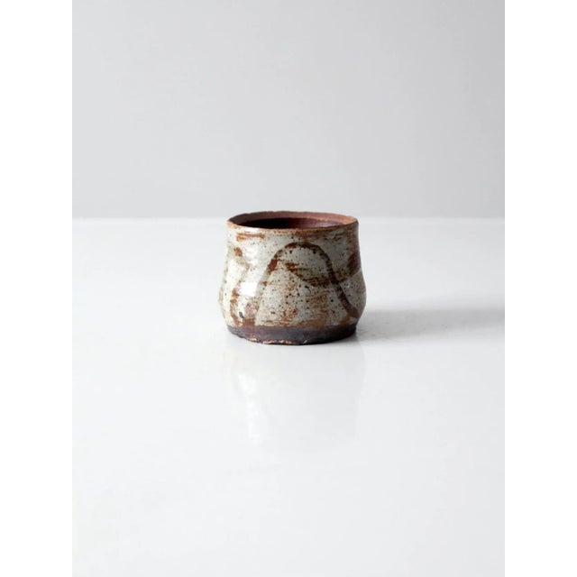 Contemporary Vintage Studio Pottery Vase For Sale - Image 3 of 10