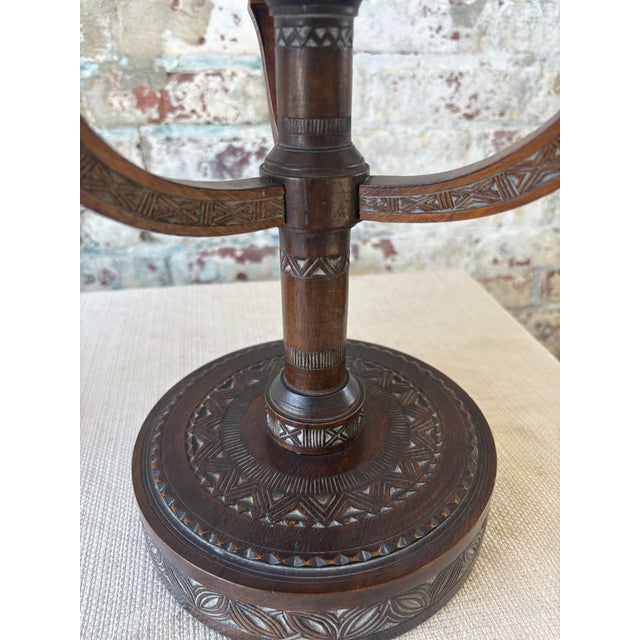 Wood Antique Eastlake Carved Wood Candelabras – Pair For Sale - Image 7 of 9