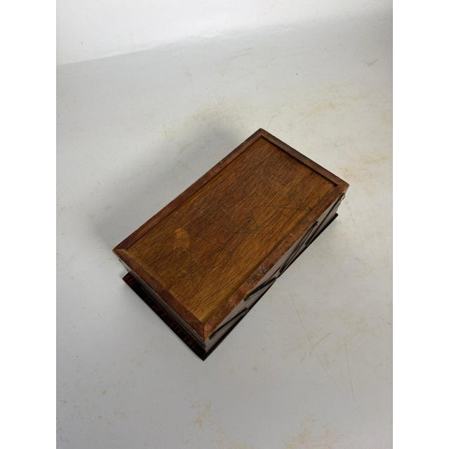 Wooden Box with Mirror, France, 1950 For Sale - Image 10 of 12