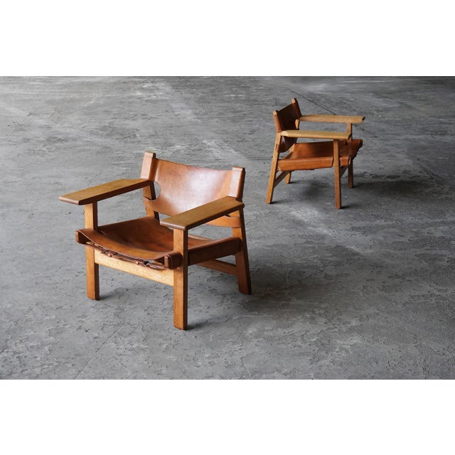 Early Spanish Chairs by Børge Mogensen for Fredericia, Denmark, 1970s, Set of 2 For Sale - Image 10 of 10