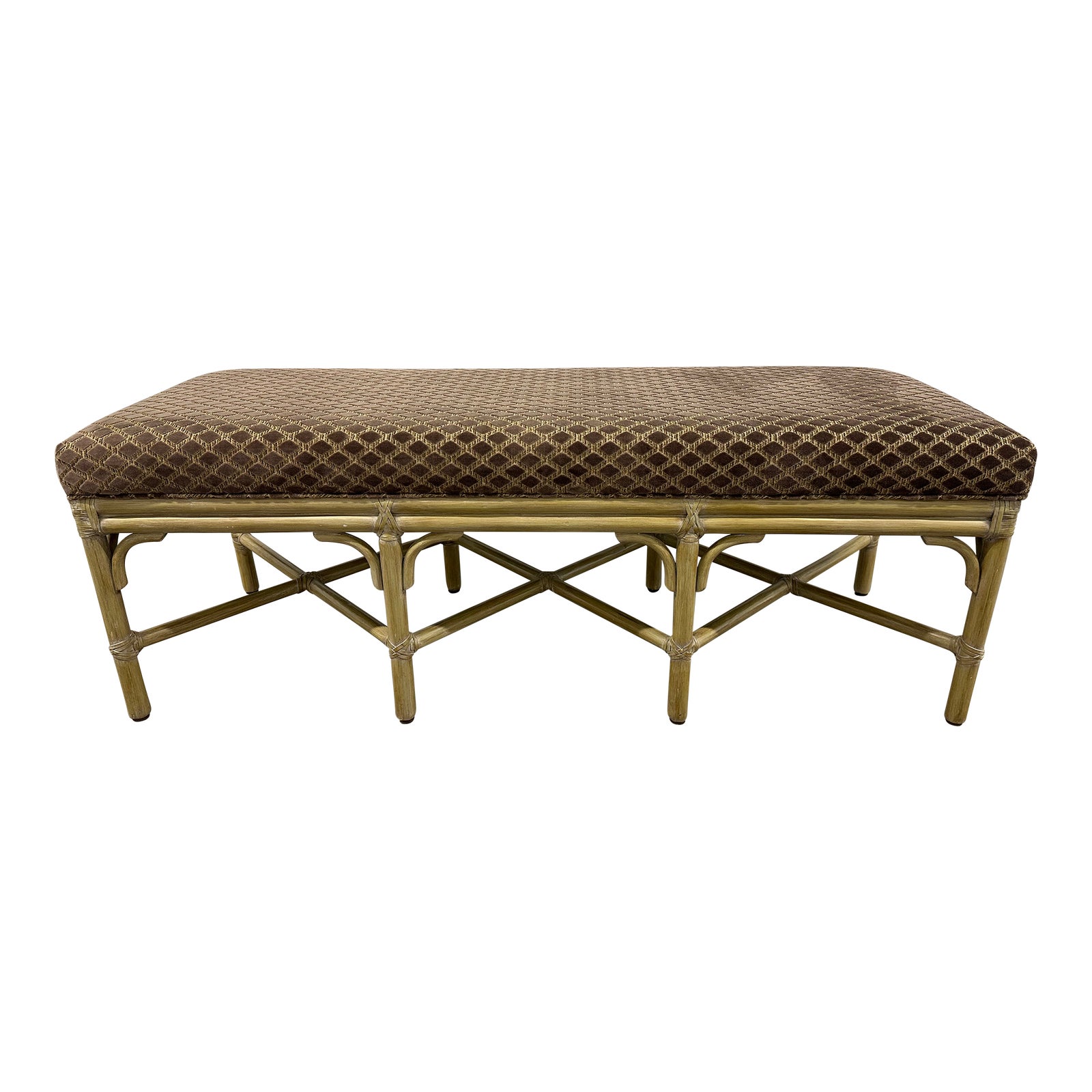 1990s McGuire Organic Modern Bench | Chairish
