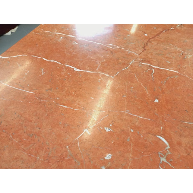Vintage Oval Dining Table in Pink Marble, 1970s For Sale - Image 17 of 18