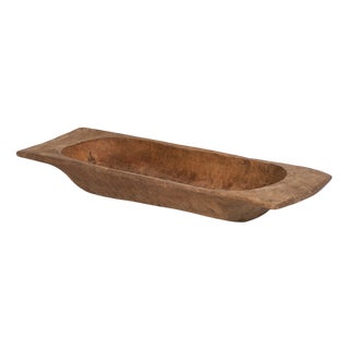 Antique Carved Wooden Bowl For Sale