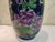 Chinese Old Ceramic Vase,Qianlong Marked Blue Ground Famille Rose Porcelain Vase Hand Drawing Flowers and Birds Pattern For Sale - Image 11 of 12