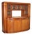 Italian Display Cabinet in Mahogany and Marble For Sale